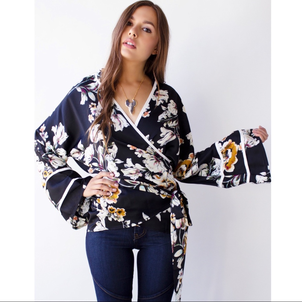 Floral Kimono Blouse